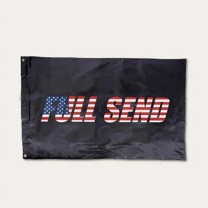USA Nelk Full Send Flag Black America 4th of July College Party NEW